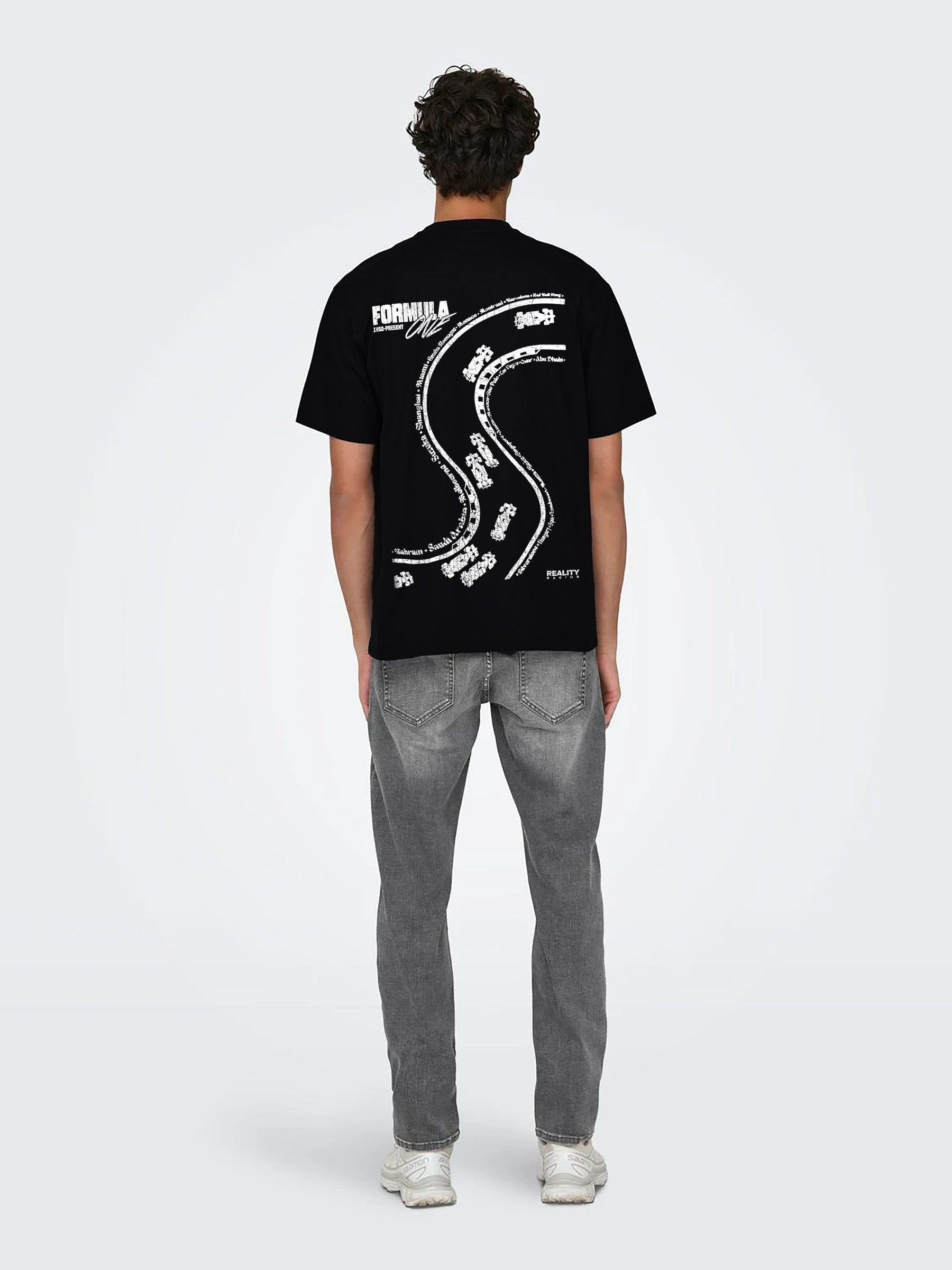 Camiseta Estampada Vintage Track