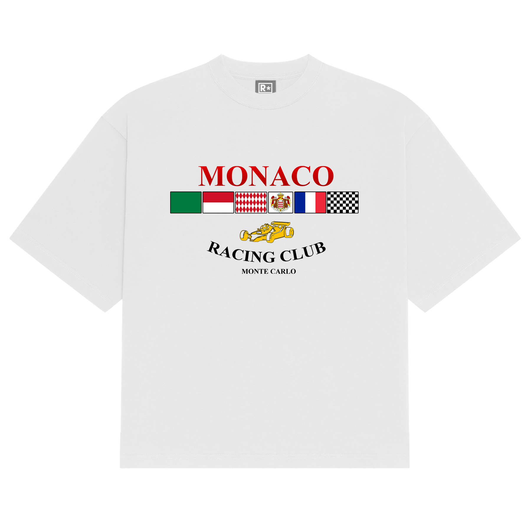 Camiseta Estampada "Monaco Racing Club"