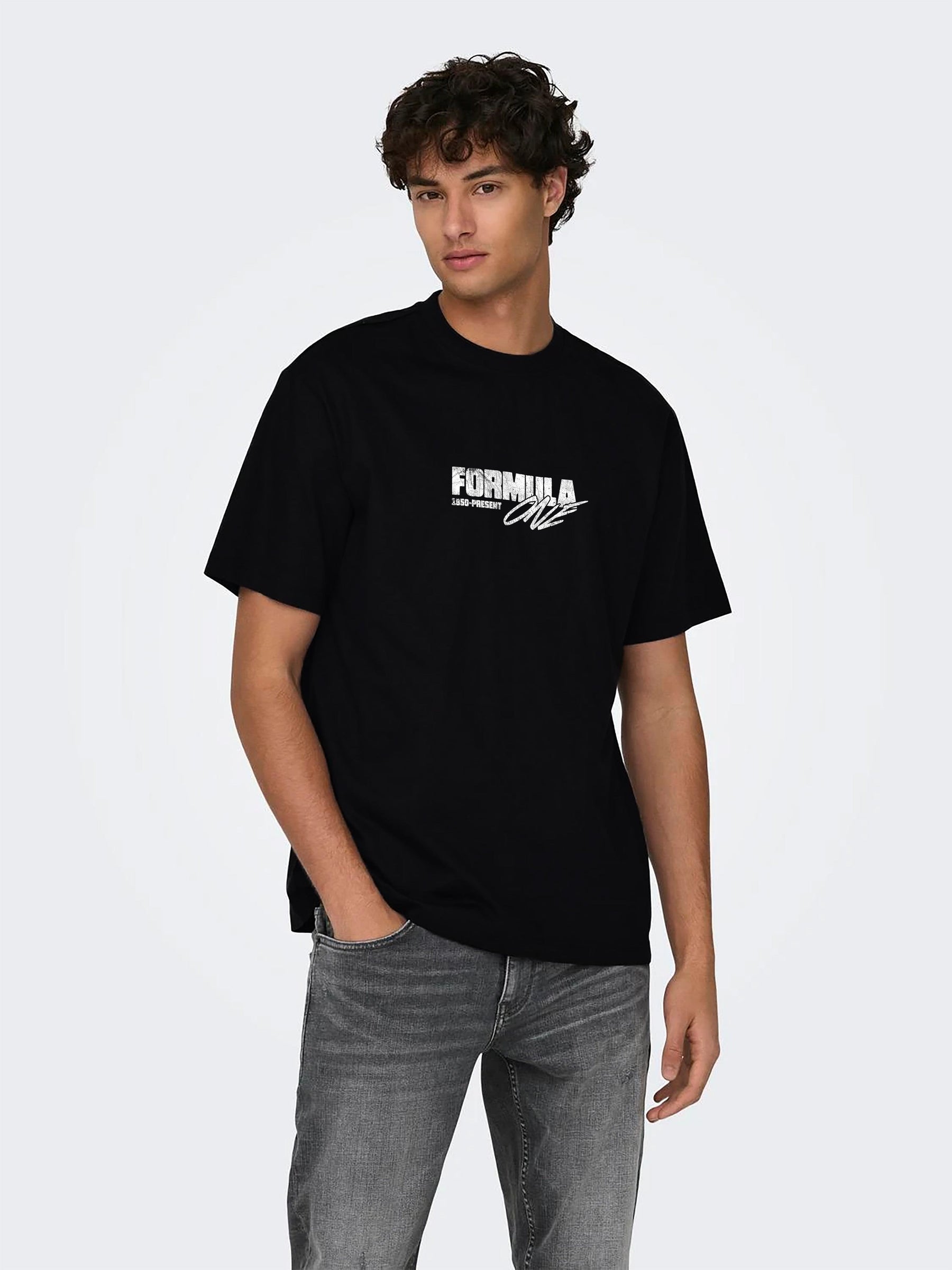 Camiseta Estampada Vintage Track