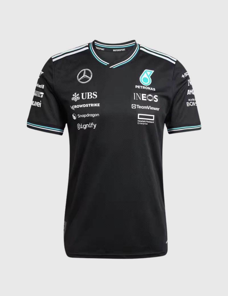 Camiseta Dry Fit Mercedes Preto