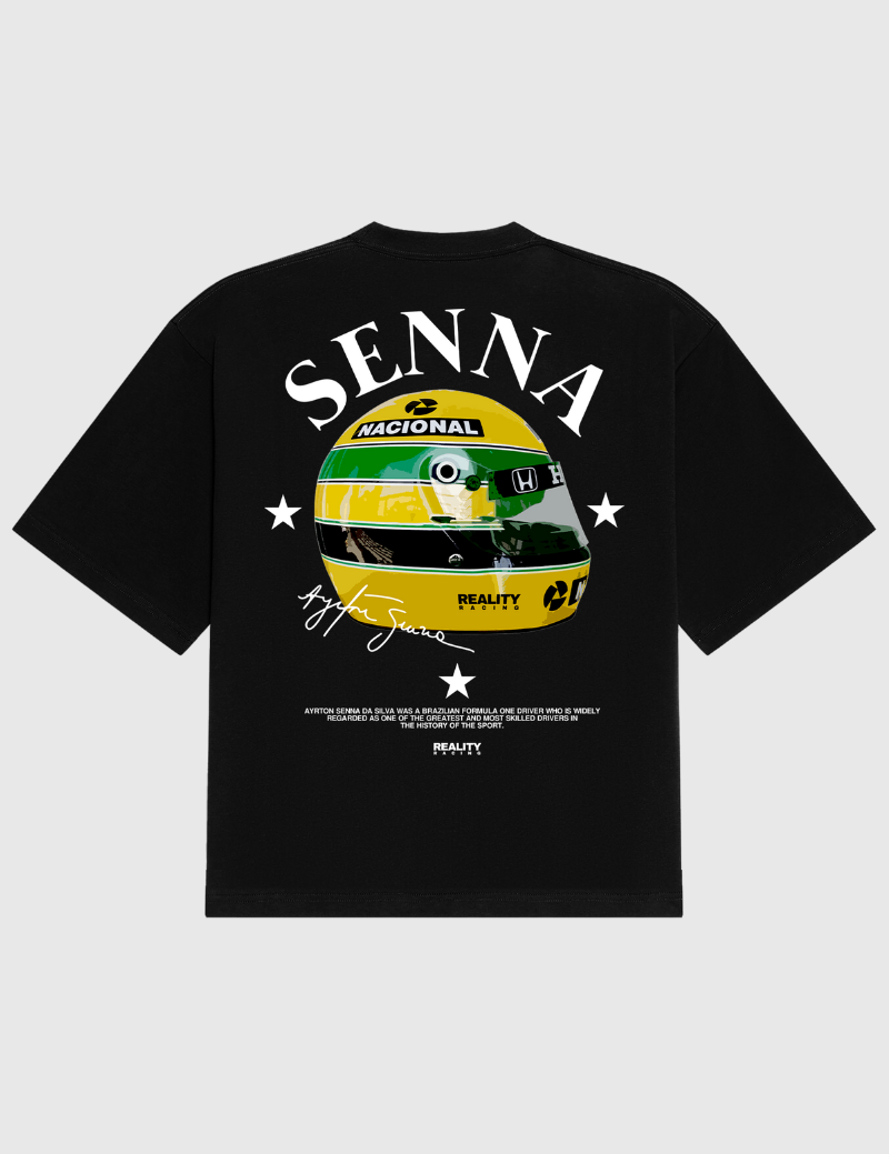 Camiseta Estampada "Senna Helmet"