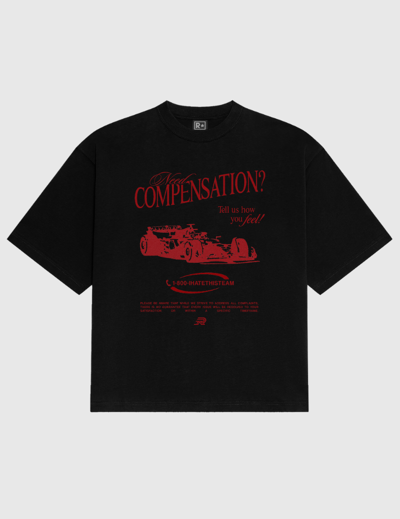Camiseta Estampada "Need Compensation?"
