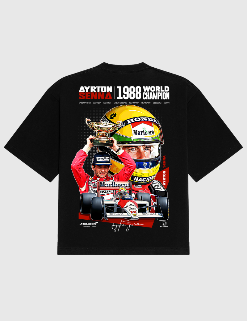 Camiseta Estampada "Senna Championship"
