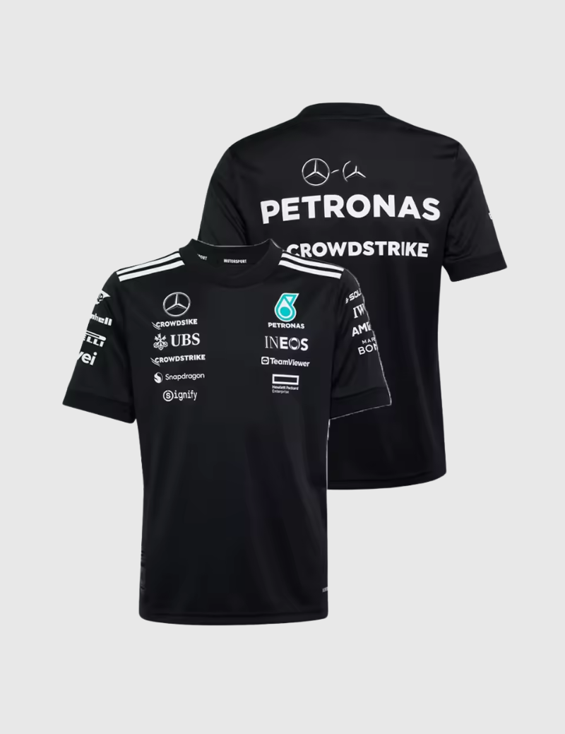 Camiseta Dry Fit Mercedes Preto