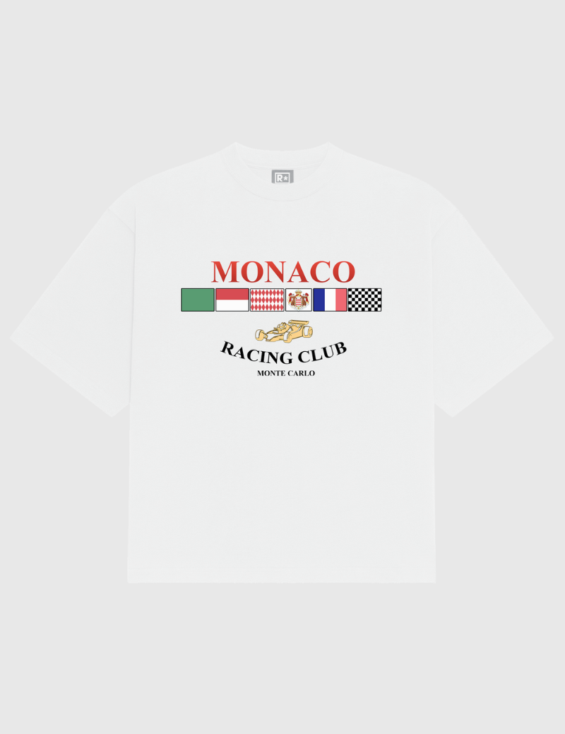 Camiseta Estampada "Monaco Racing Club"