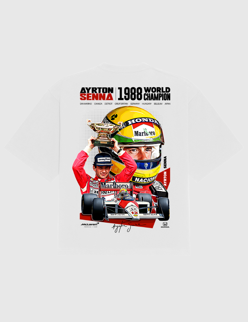 Camiseta Estampada "Senna Championship"