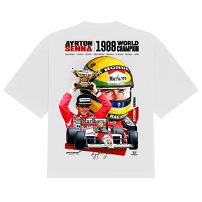 Camiseta Estampada "Senna Championship"