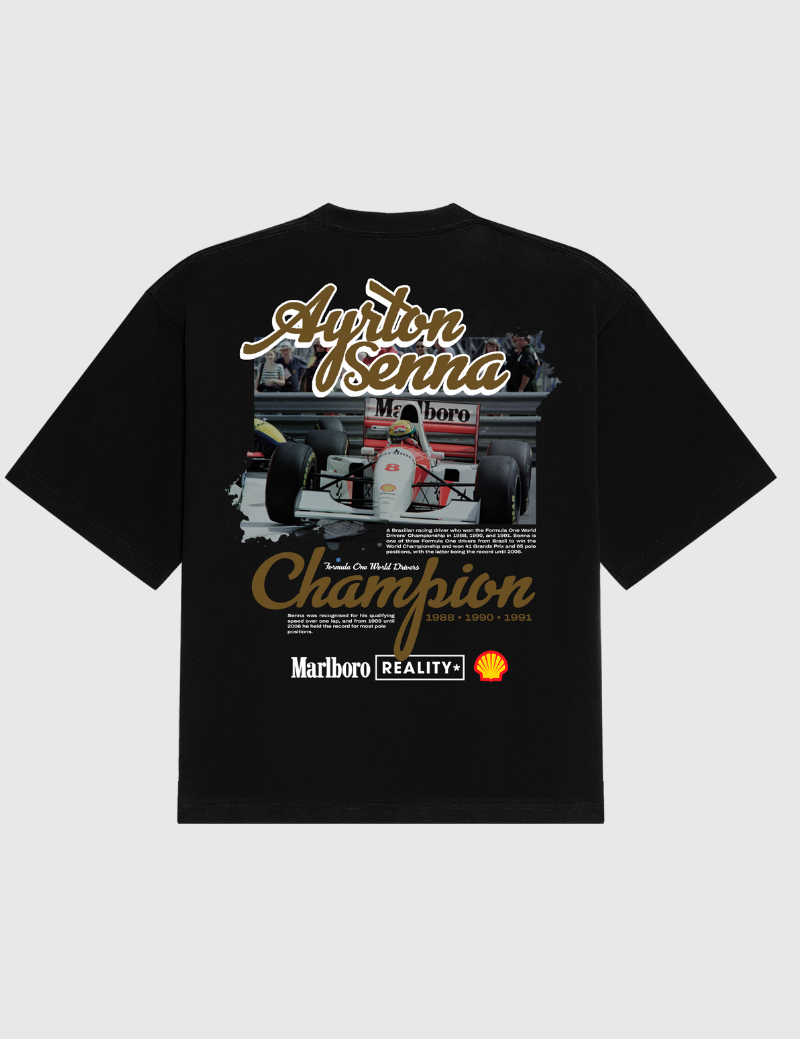 Camiseta Estampada "Senna Champion"