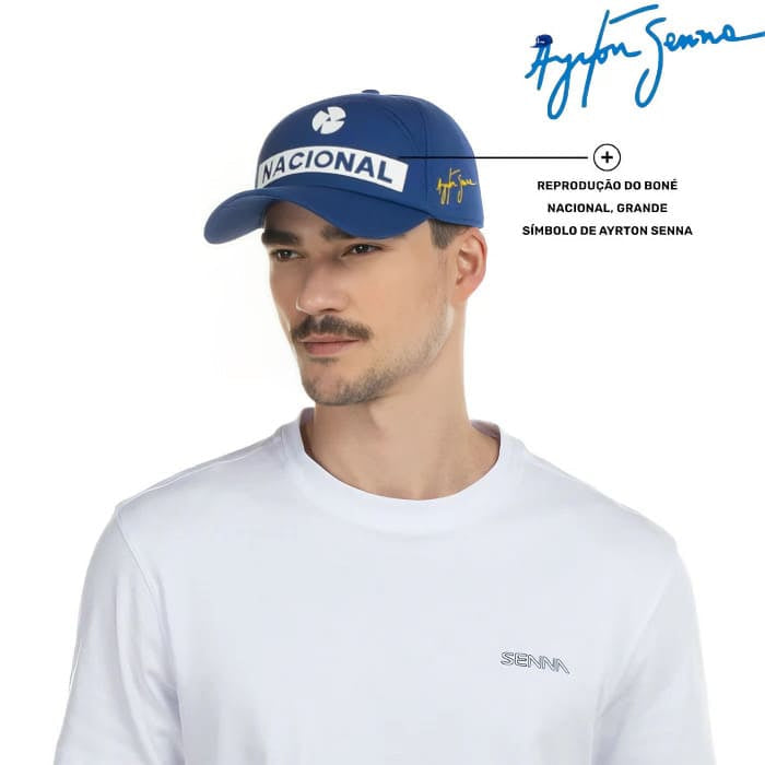 Boné Ayrton Senna Nacional Assinado