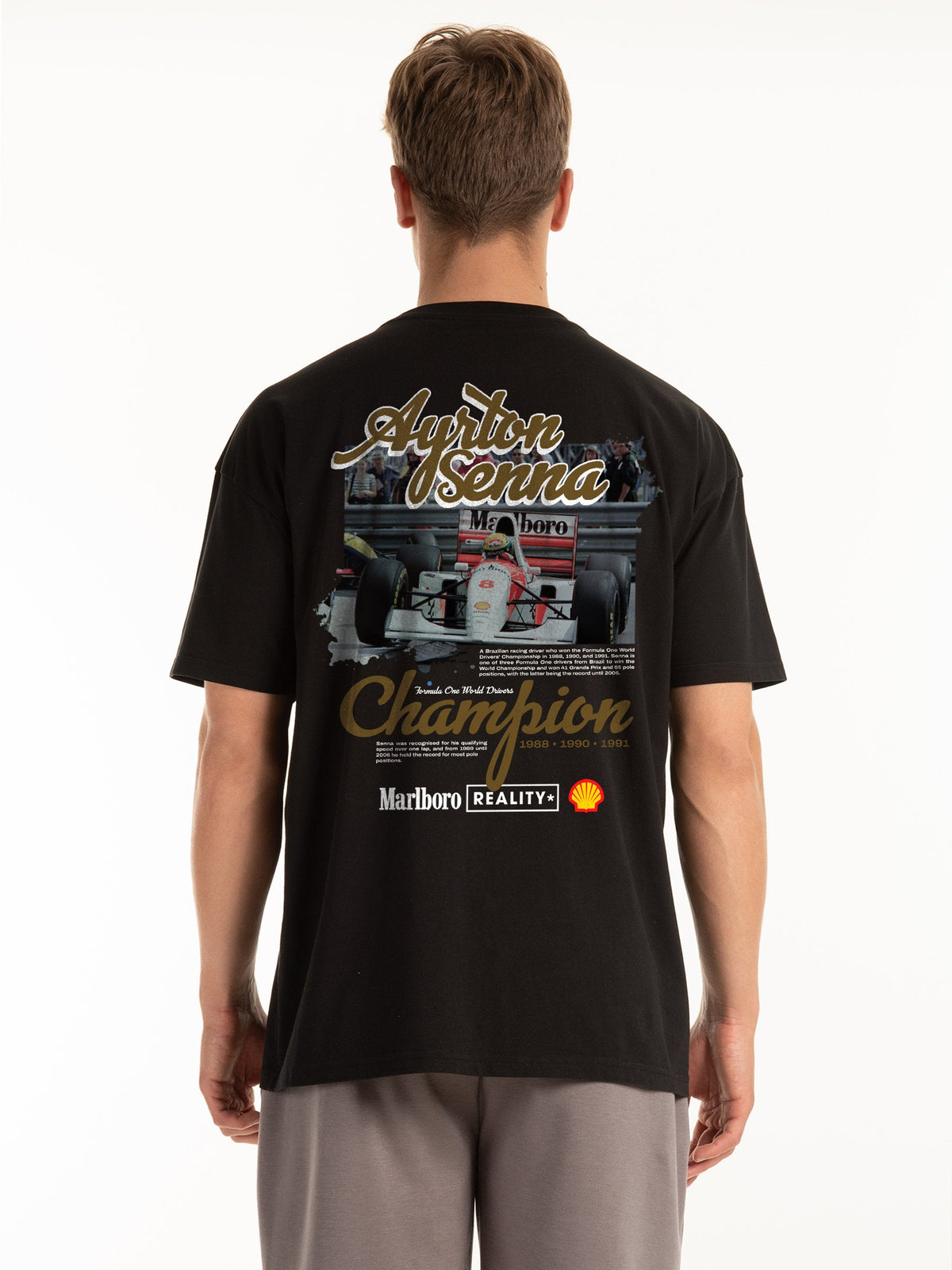 Camiseta Estampada "Senna Champion"