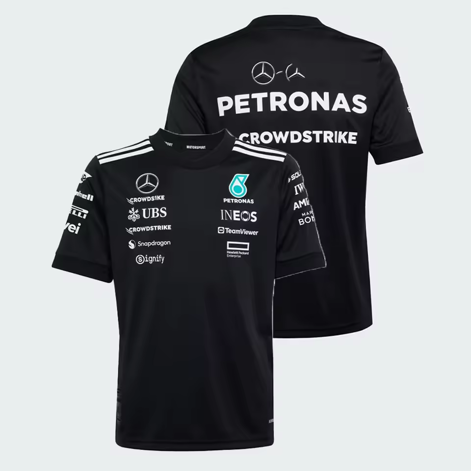 Camiseta Dry Fit Mercedes Preto